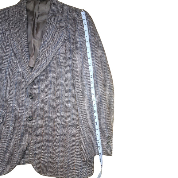 Harris Tweed Young Quinlan Vintage Hand Woven 100% Virgin Scottish Wool Jacket - Picture 13 of 16